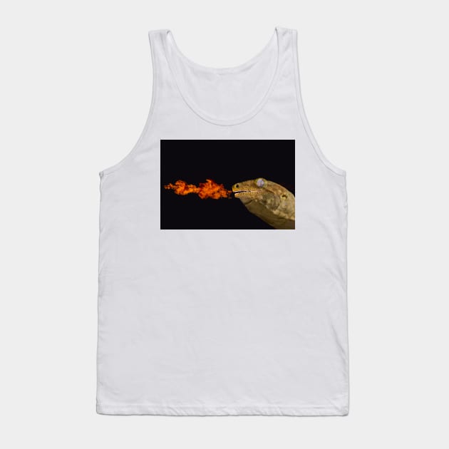 Fire Lizard Tank Top by StevenElliot